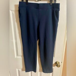Pure Jill Affinity French Terry Slim Crop Pant